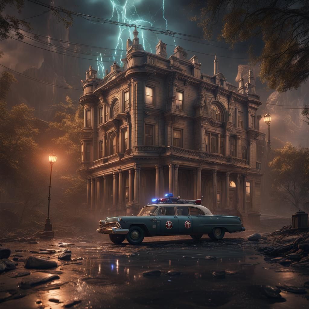 Detailed Matte Painting: CIA Ghostbuster