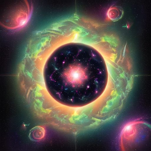 Cosmic Surrealism Masterpiece in Pastel Hues