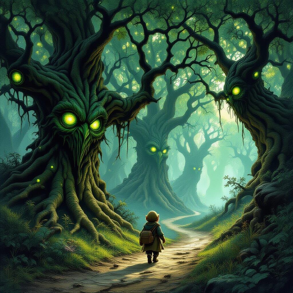 Menacing Forest of Ancient Tree Creatures