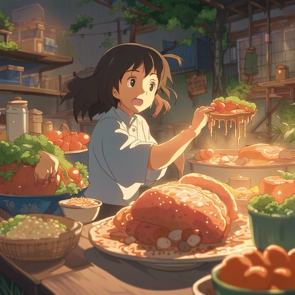 Anime Food Preparation, Studio Ghibli Style