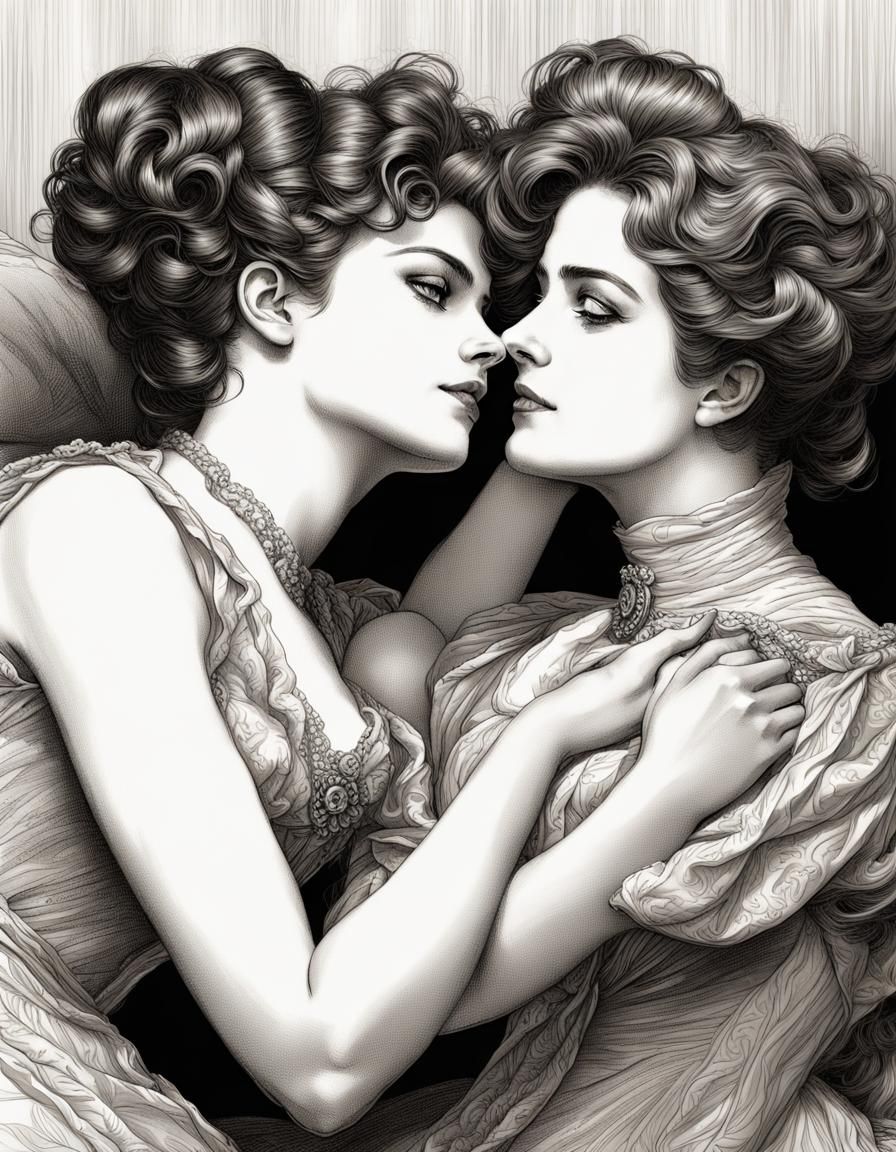 8k resolution, art inspired by Charles Dana Gibson, late 19t...