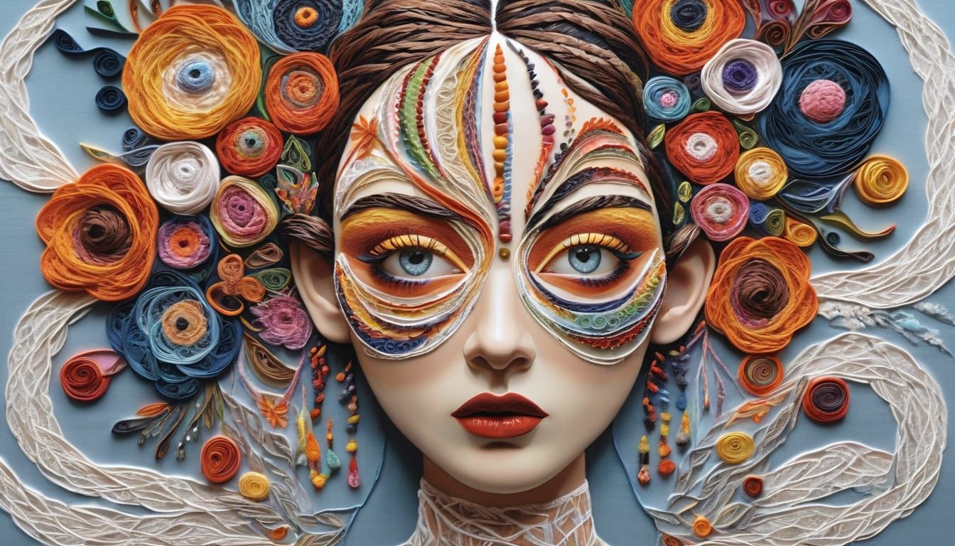 Craft Surrealism Teratoids Dancing in Soft Tapestry Glow