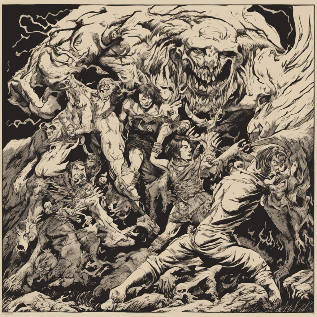 Vampire Attack in Psychedelic Mid-Century Style