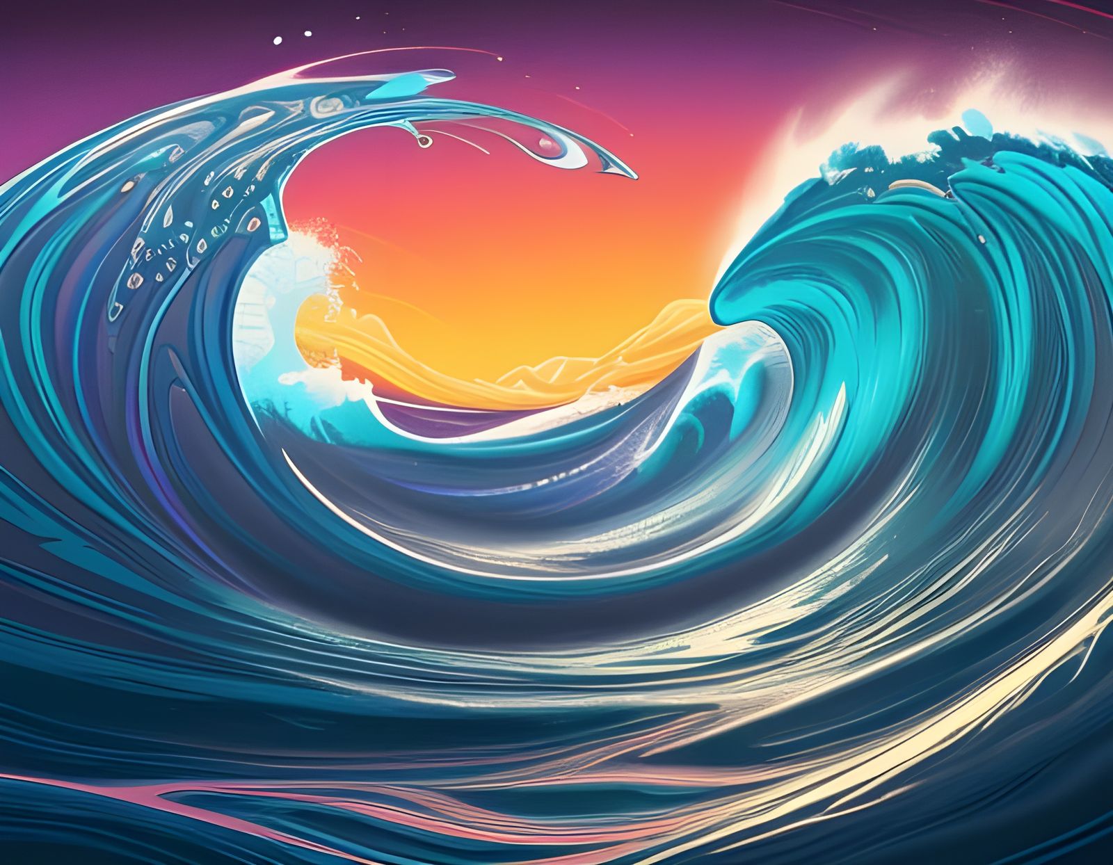 Psychedelic Wave off Kanagawa