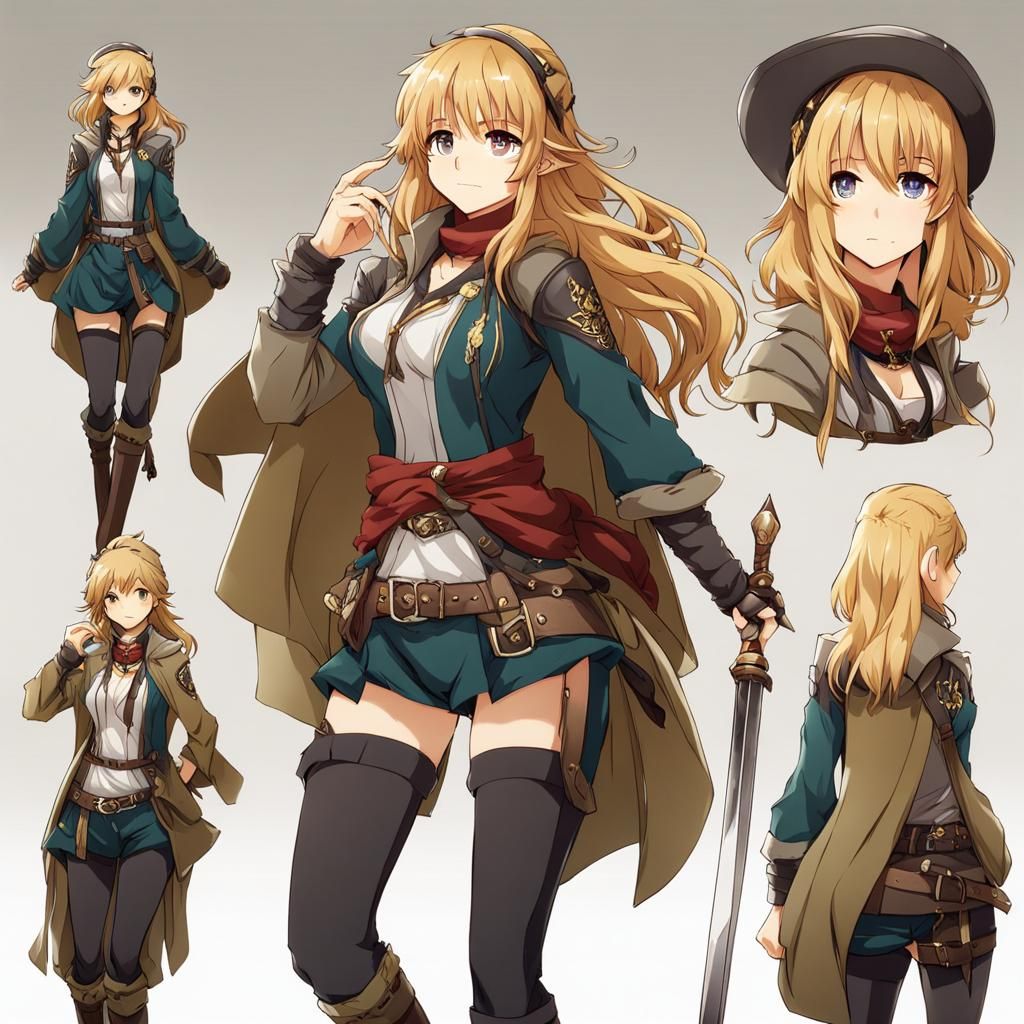 Kachua Powell in Anime Style