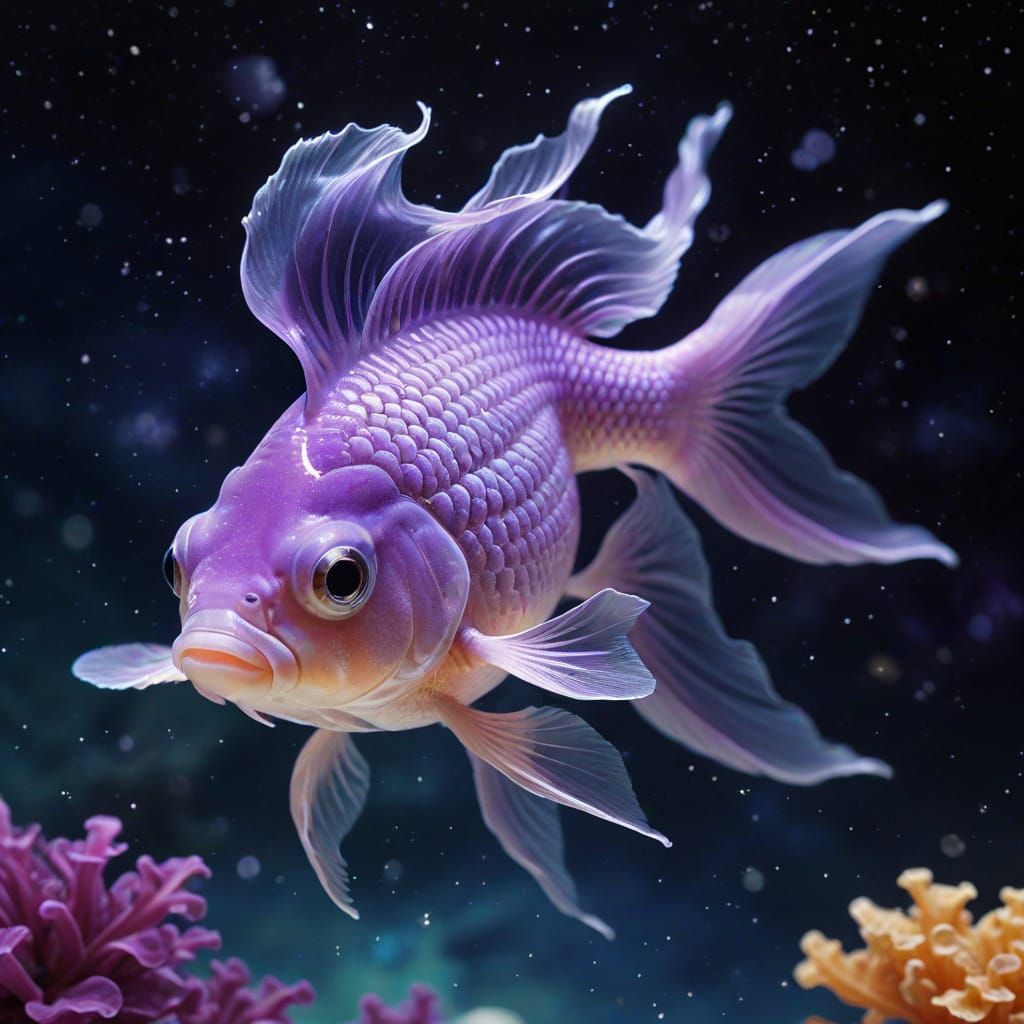 Astrological Lilac Goldfish Generated by AI