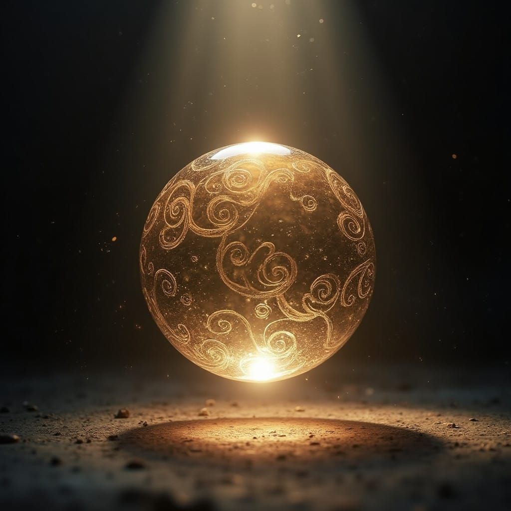 Crystal Giggle Ball Radiates Ethereal Glow