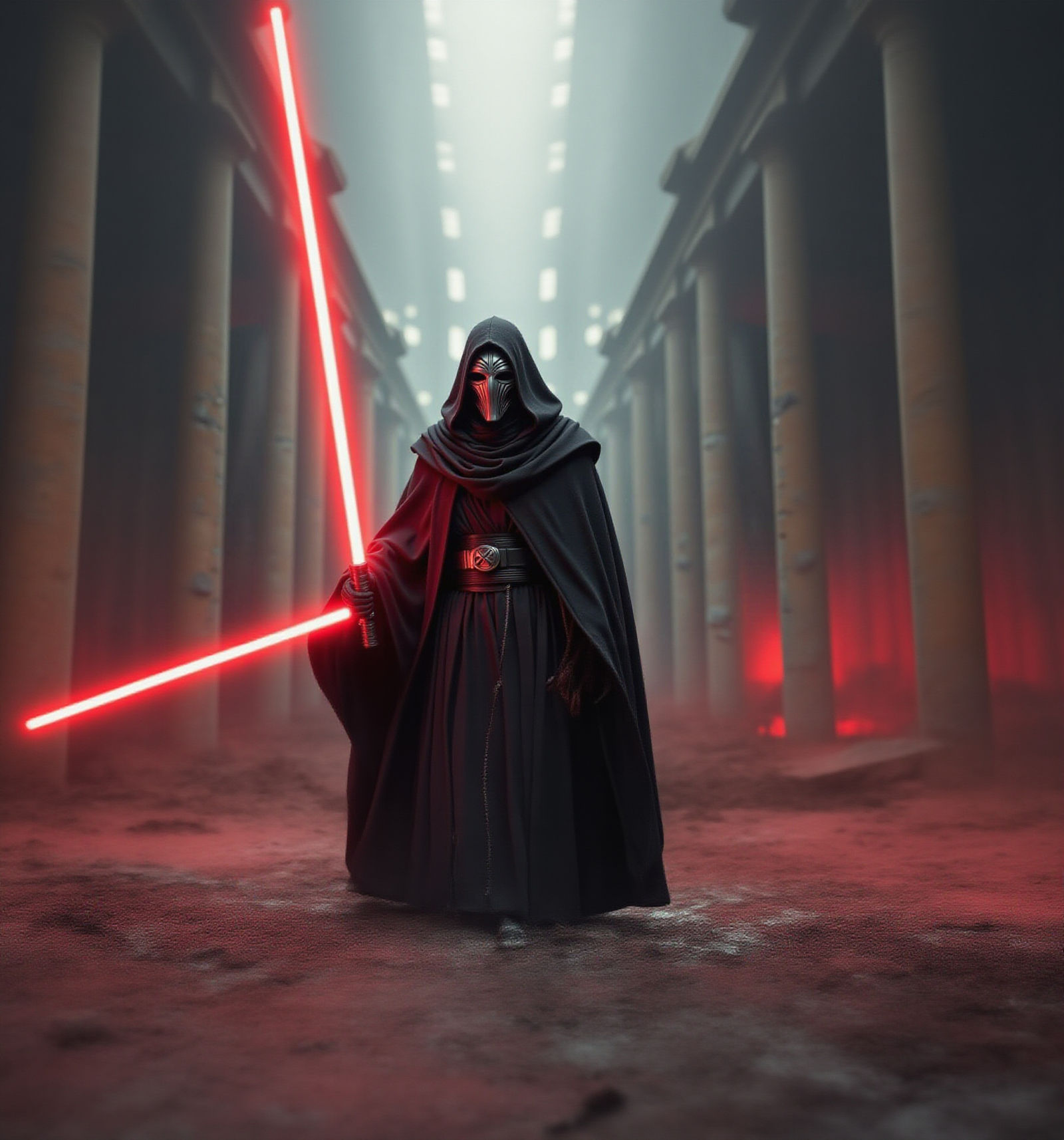 Revan Full Body Portrait in Sith Robes