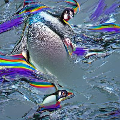 Hyperrealistic Penguin in 8K