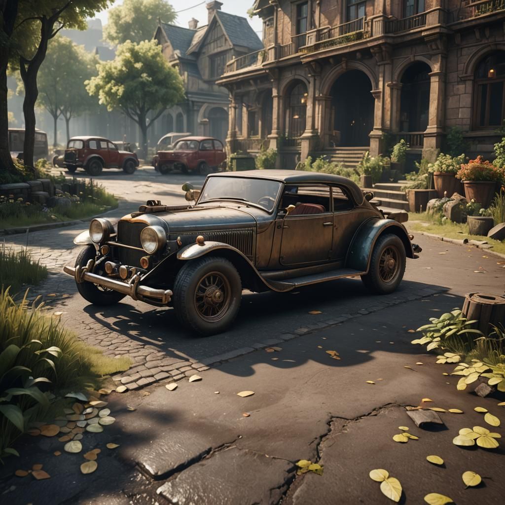 Ferrari Car in 3D Game Cinematic Style