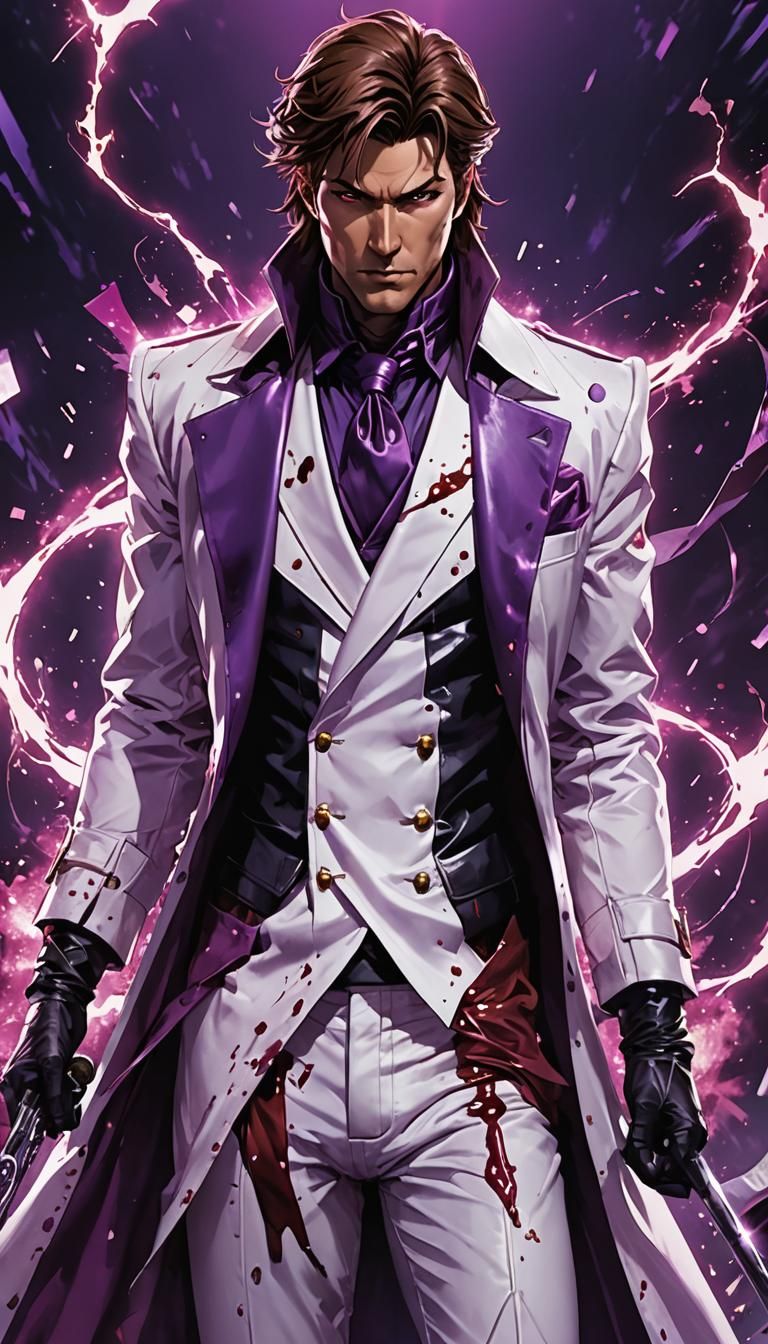 Gambit Materializing from Purple Energy