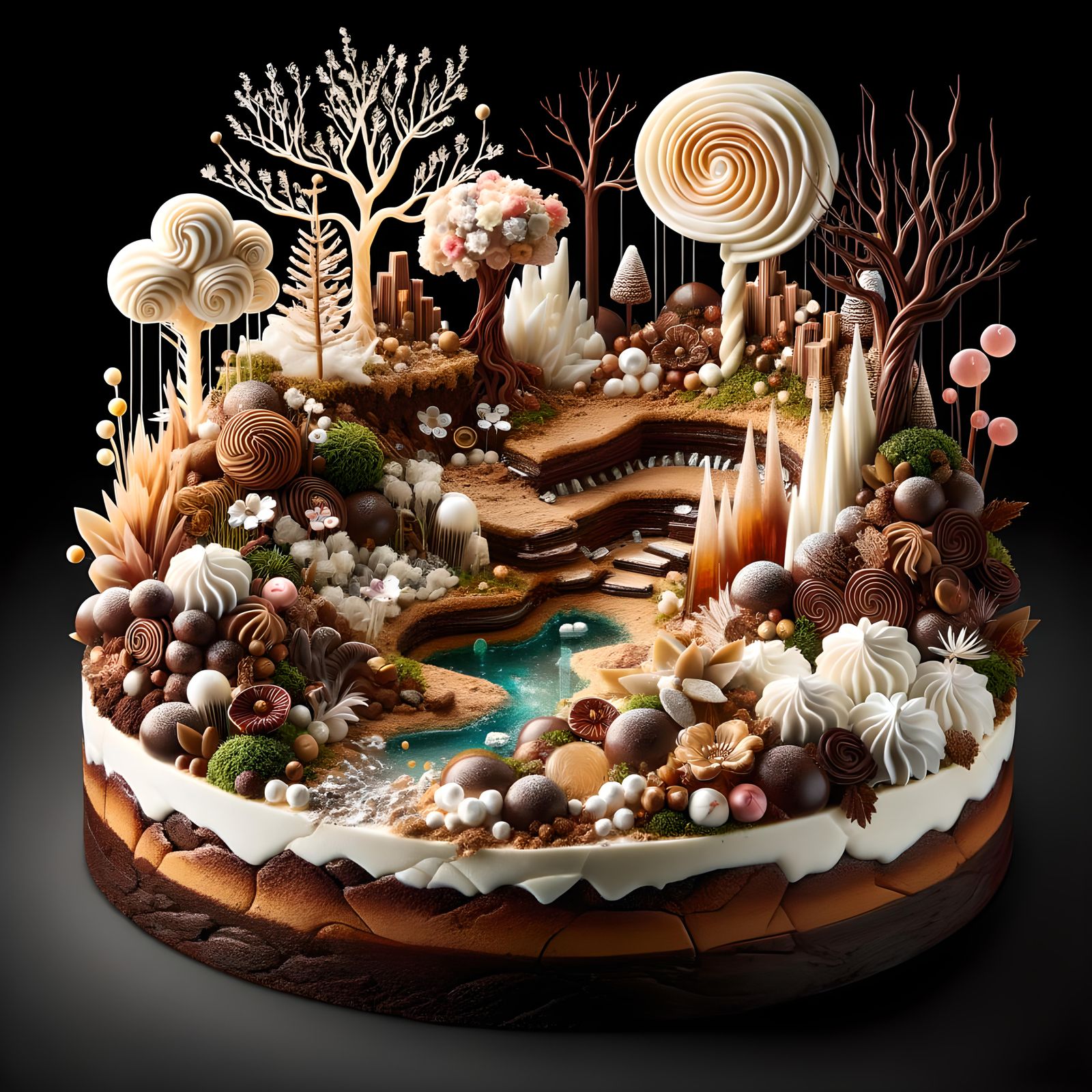 Miniature Dessert Garden: A Culinary Masterpiece