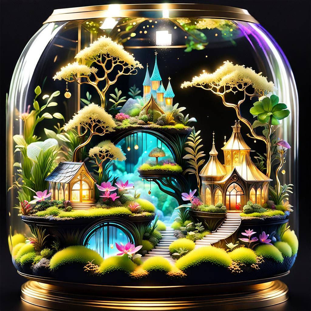 Fairyland Village Inside Translucent Apple