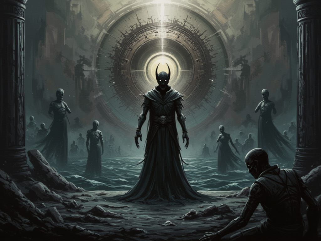 Biblical Judgment: Dead Rise from Sea in Dark Siders Style