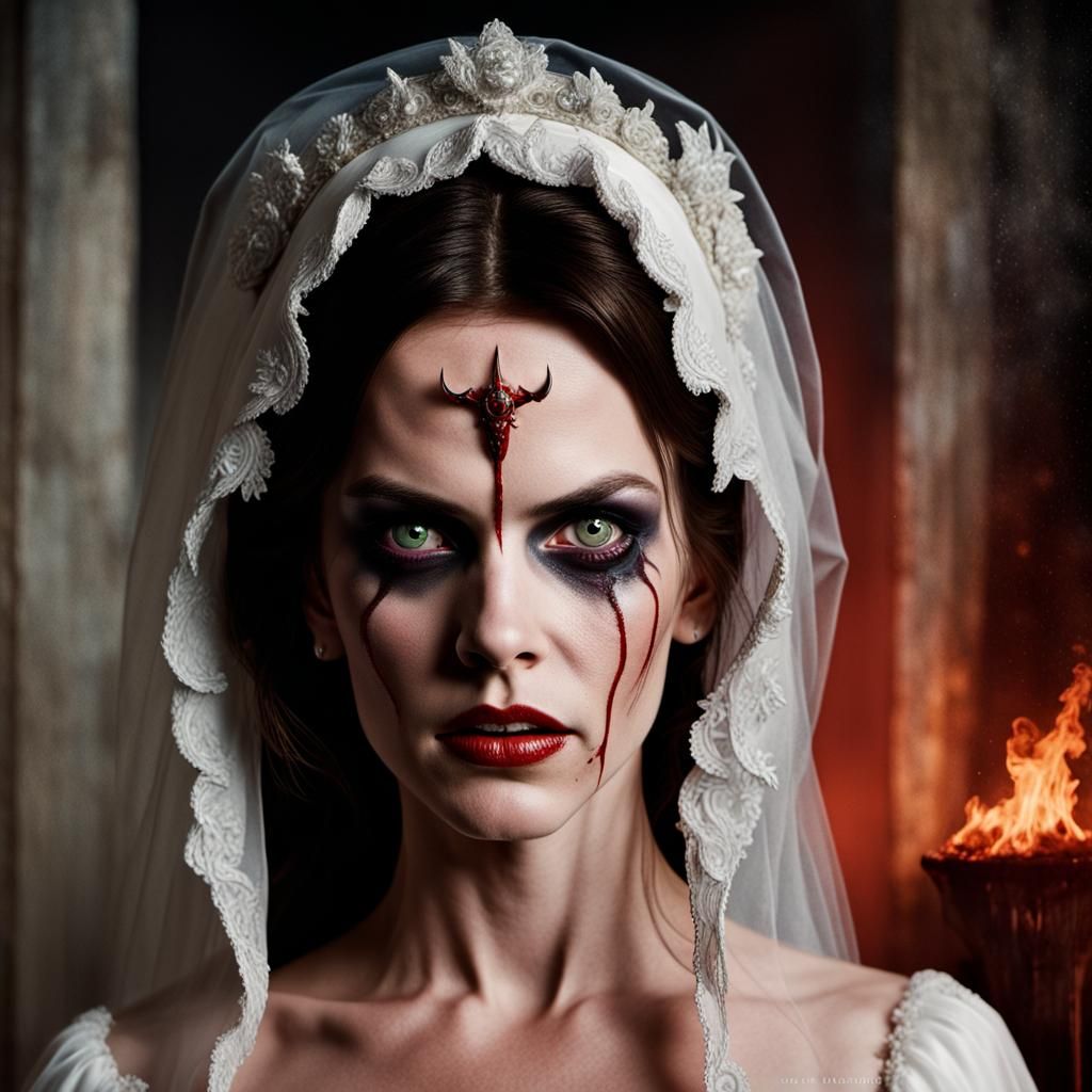 Terrifying Bride of Satan Grindhouse Movie Poster