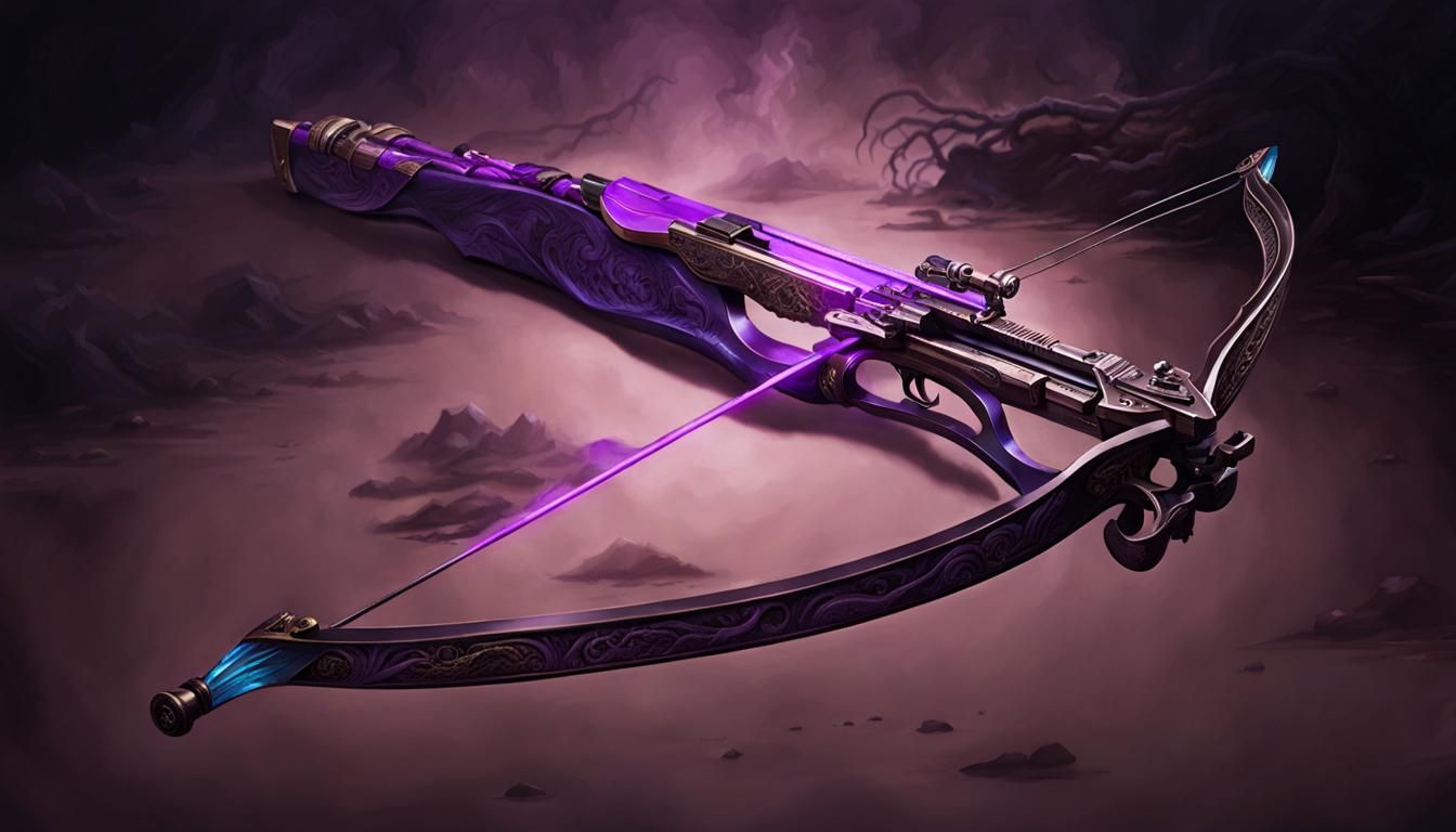 Serpentine Crossbow with Snake Engravings, Hyperrealistic Ar...