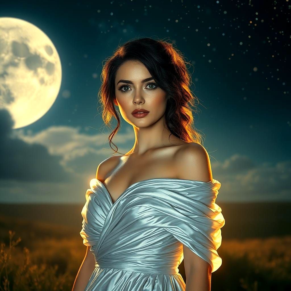 Ethereal Woman: Diamond-Like Beauty in Hyperrealistic Style