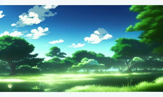 Anime School Background in Ghibli Style