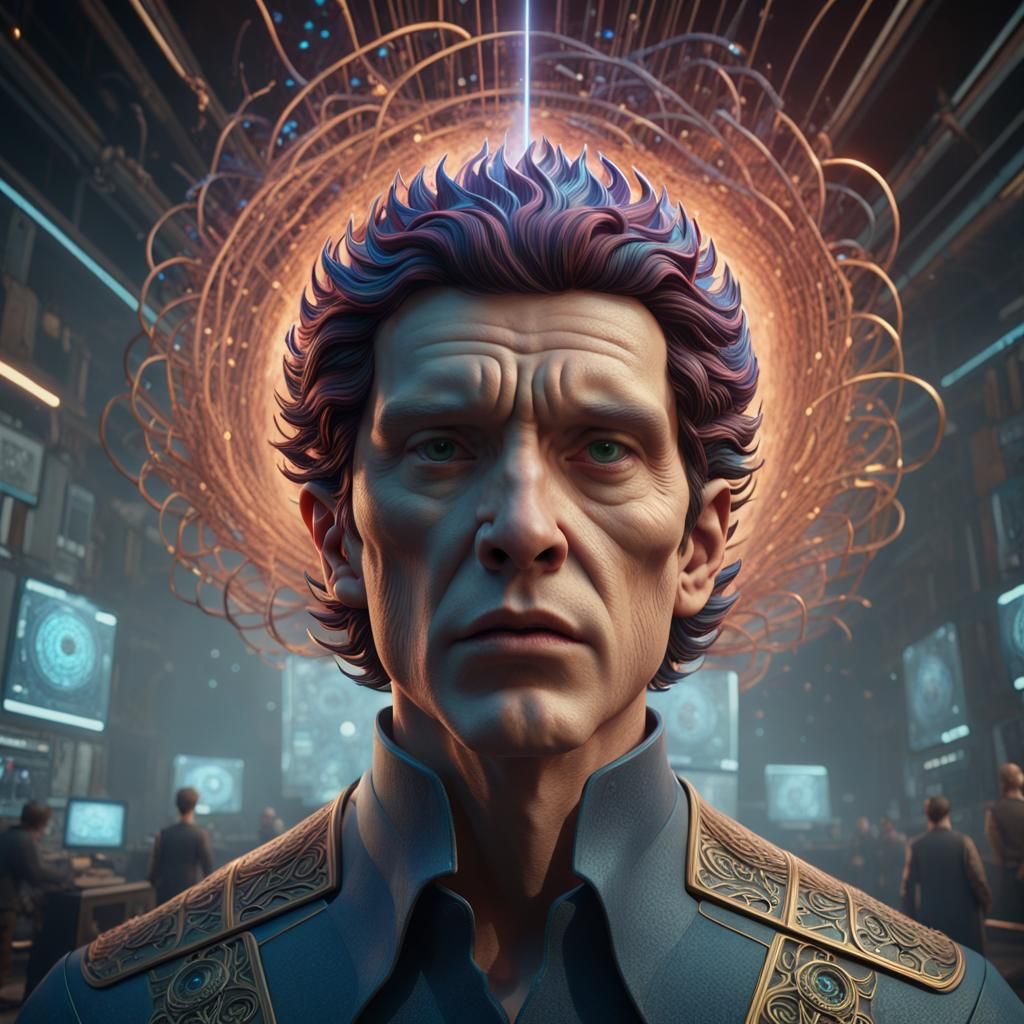 Mind Control Through Laser Waves: Fantasy Art