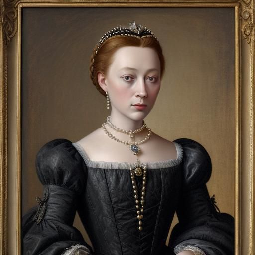 Marguerite de Valois: Renaissance Queen in Digital Painting