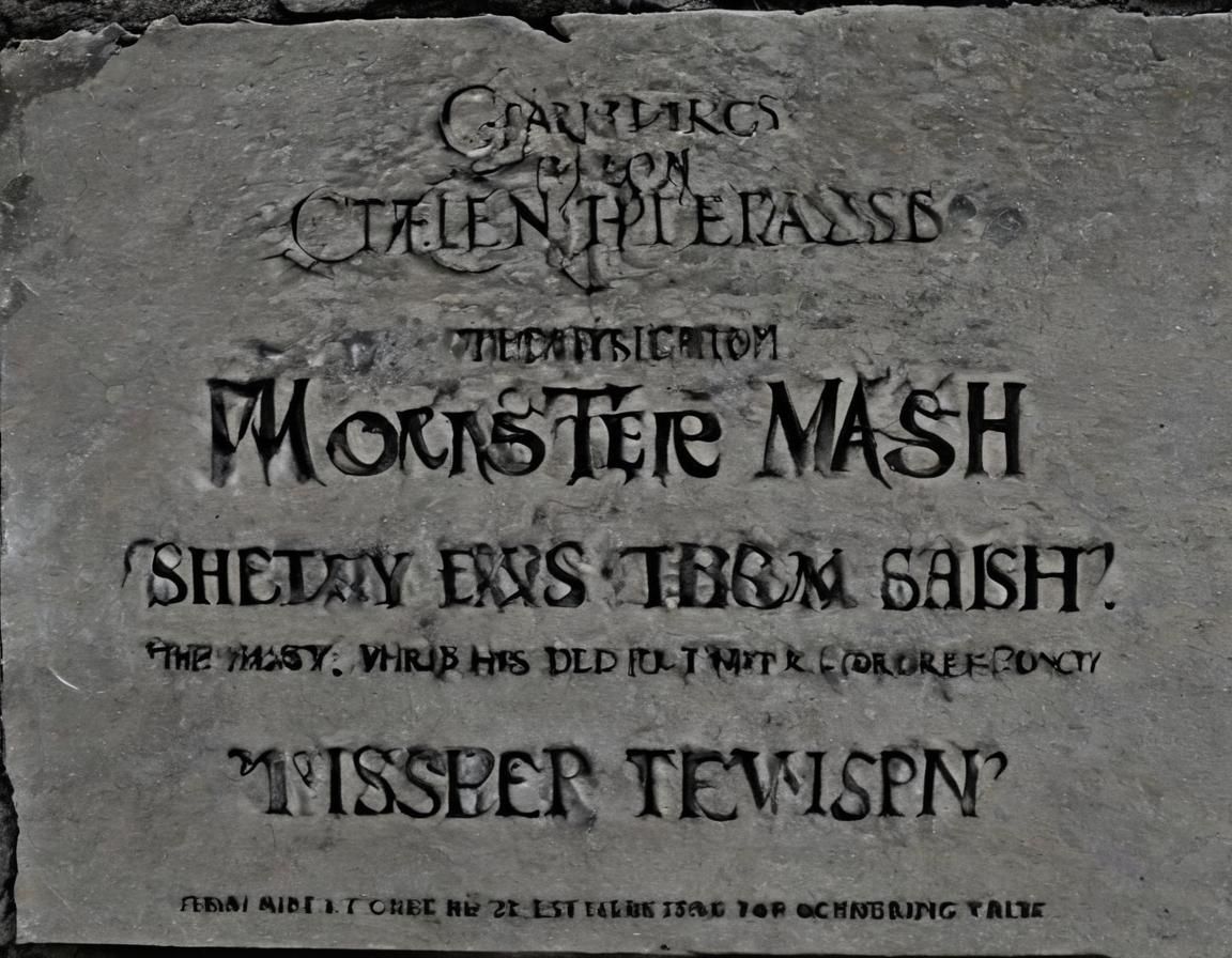 I was working in the lab late one night
When my eyes beheld an eerie sight
For my monster, from his slab, began to rise
...