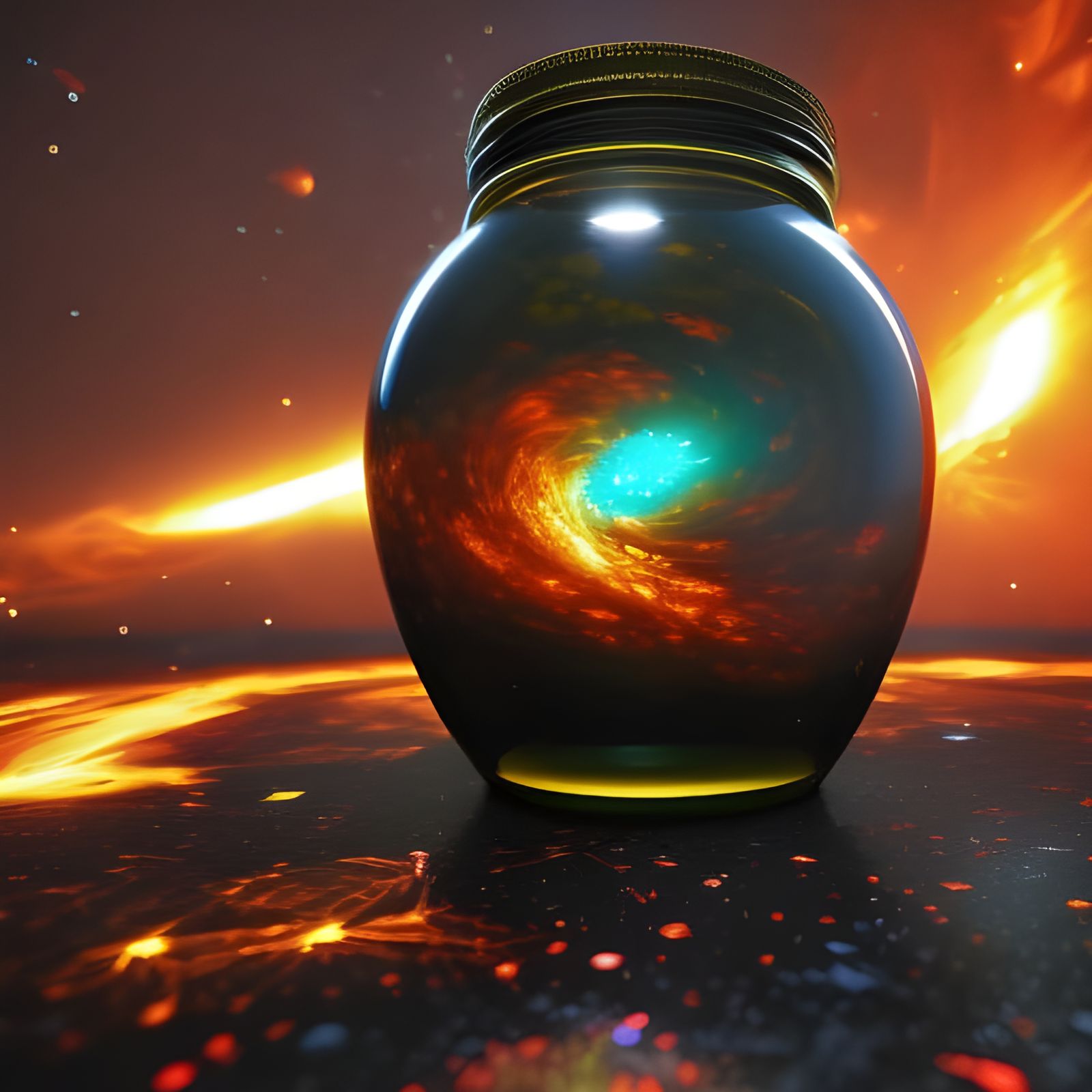 Solar Flare in a Jar
