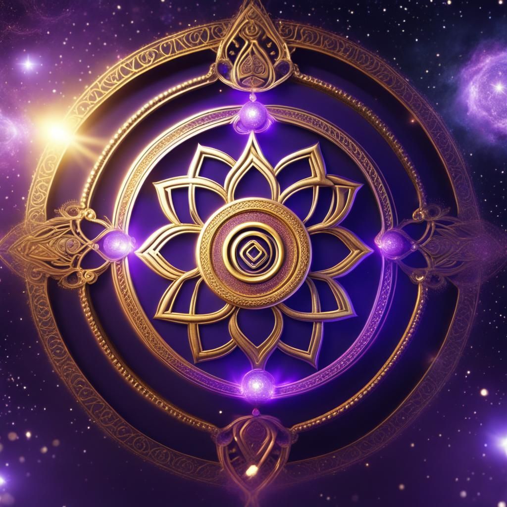 Ajna Chakra in Gold Infinite Symbol