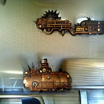 train metal steampunk