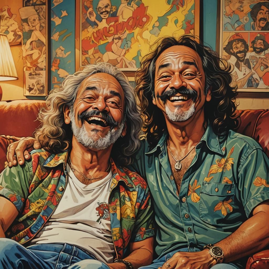 Cheech and Chong: Comic Book Portrait