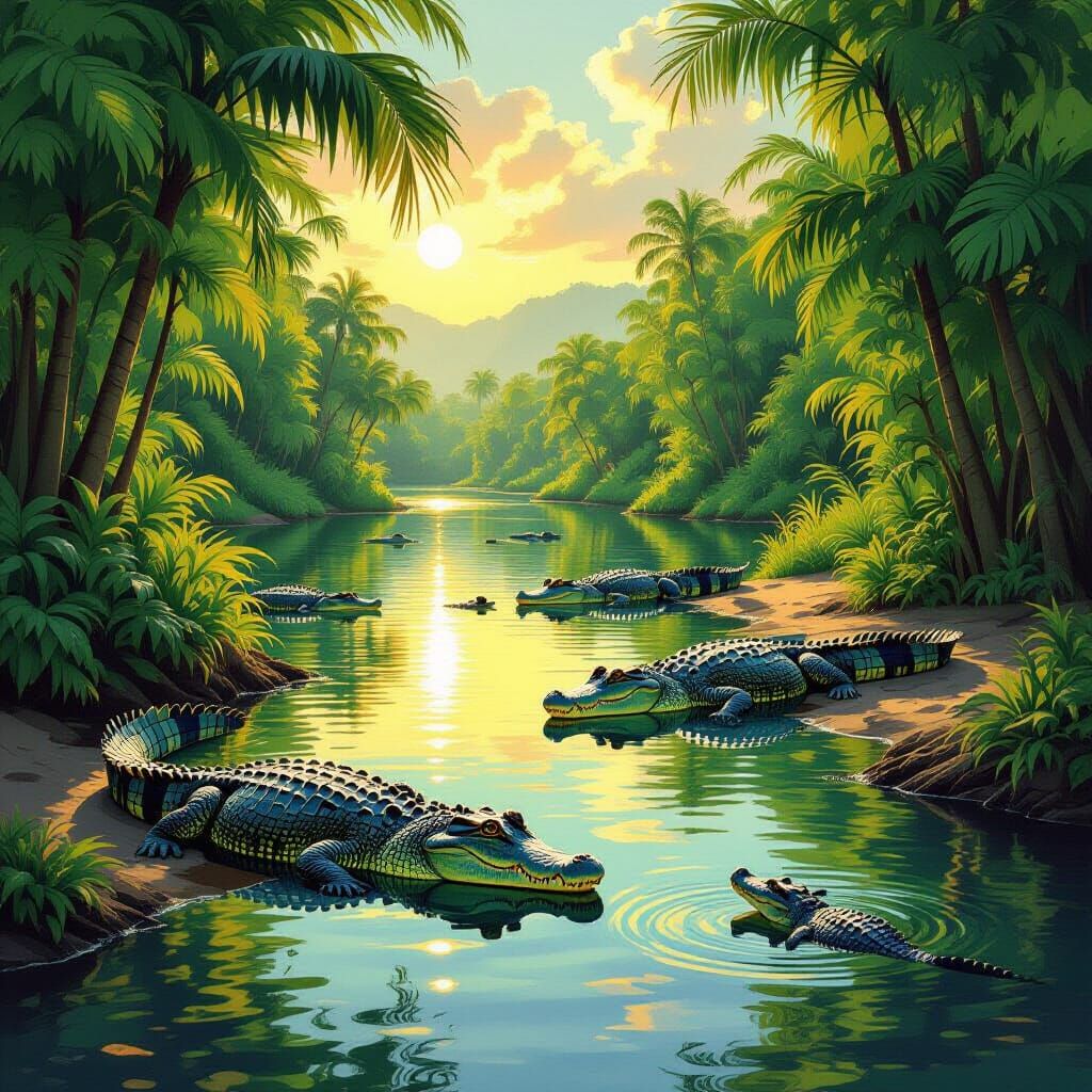 Langkawi Crocodile Farm at Golden Hour