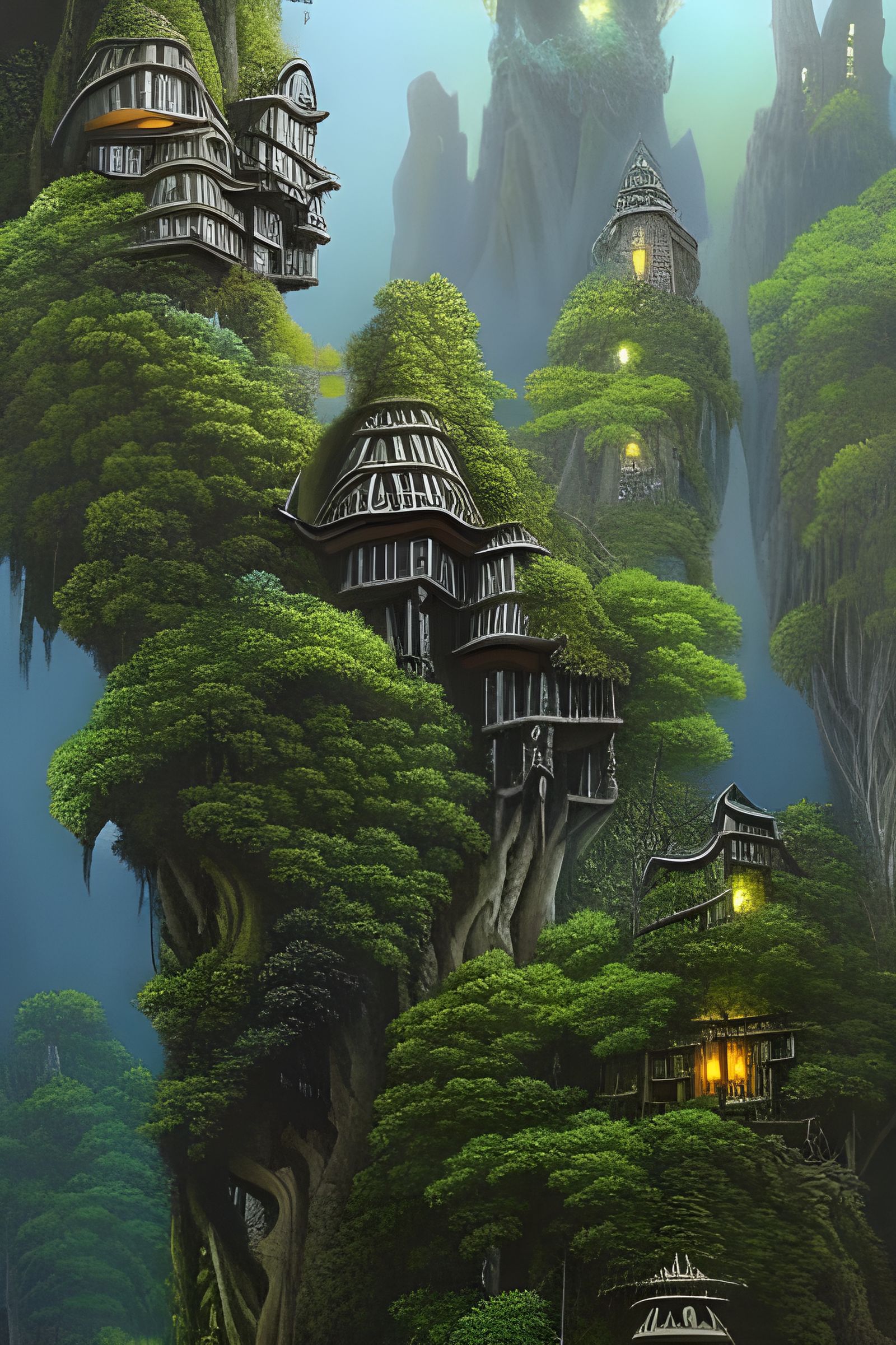 Faces in Nature Hidden Near Elven Treehouse