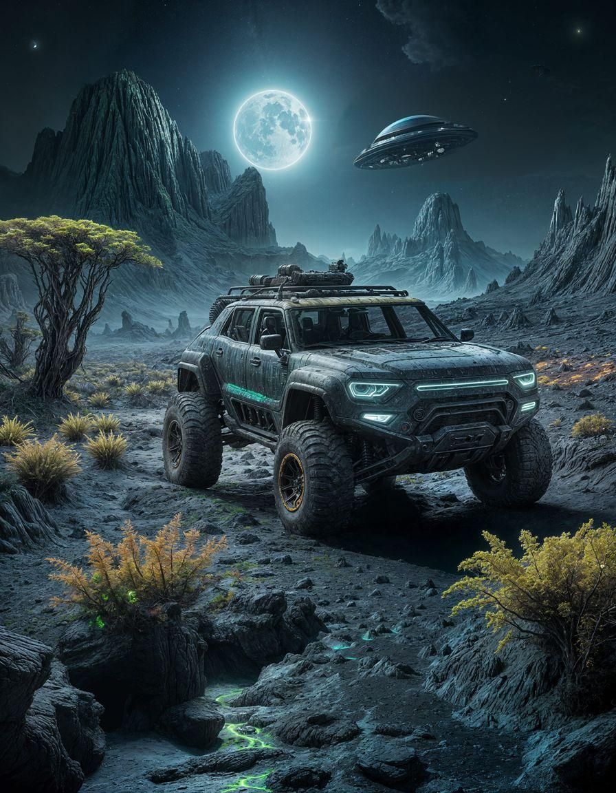 Strange and alien landscape