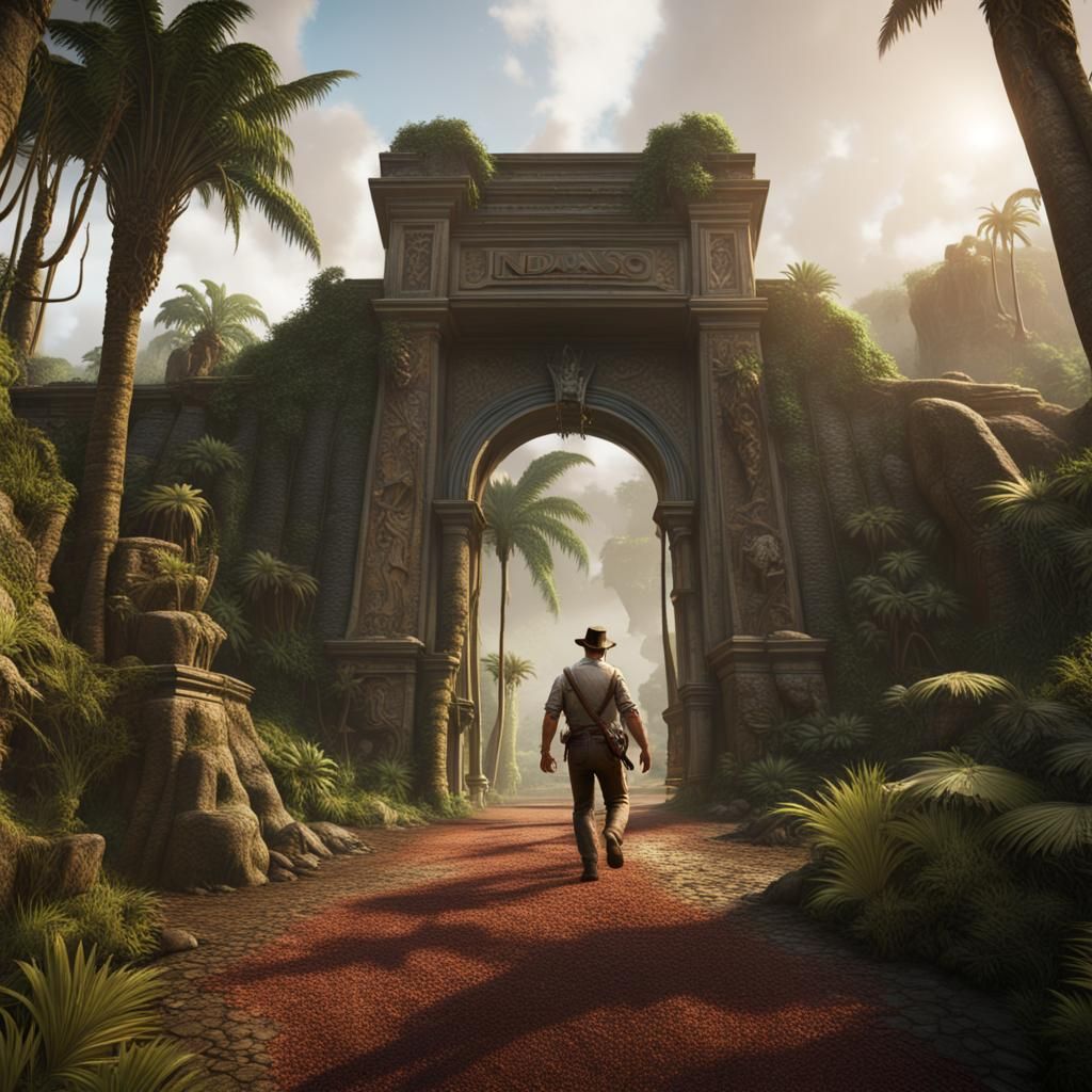 Indiana Jones Enters Jurassic Park