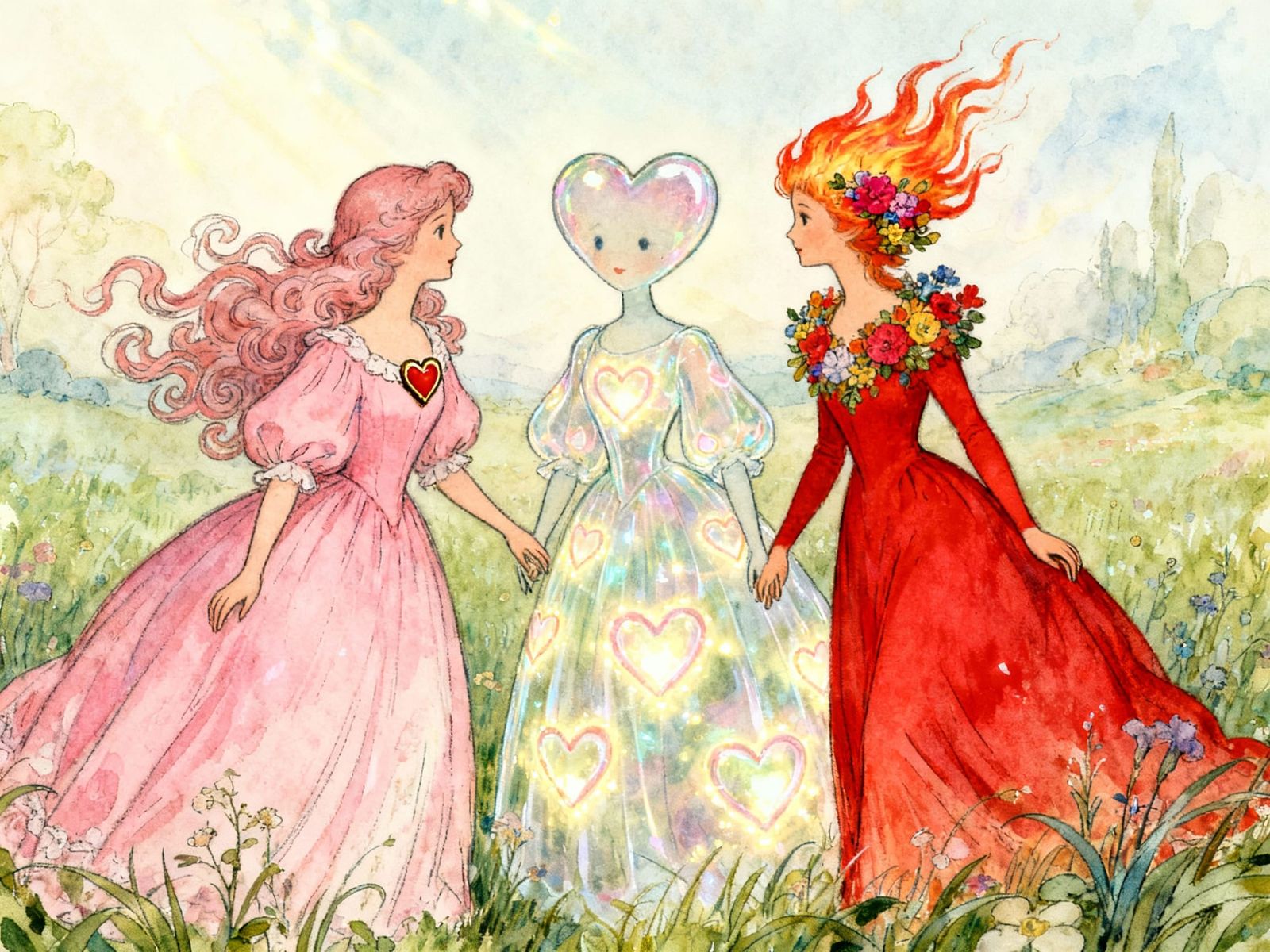 Whimsical Ladies in Jean-Baptiste Monge Style