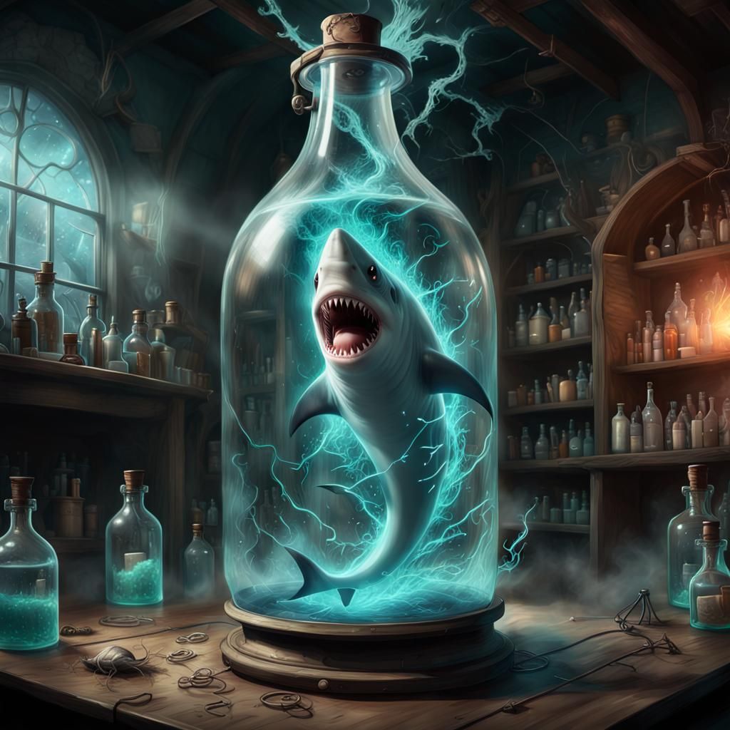 Ethereal Shark Ghost in Alchemist Lab