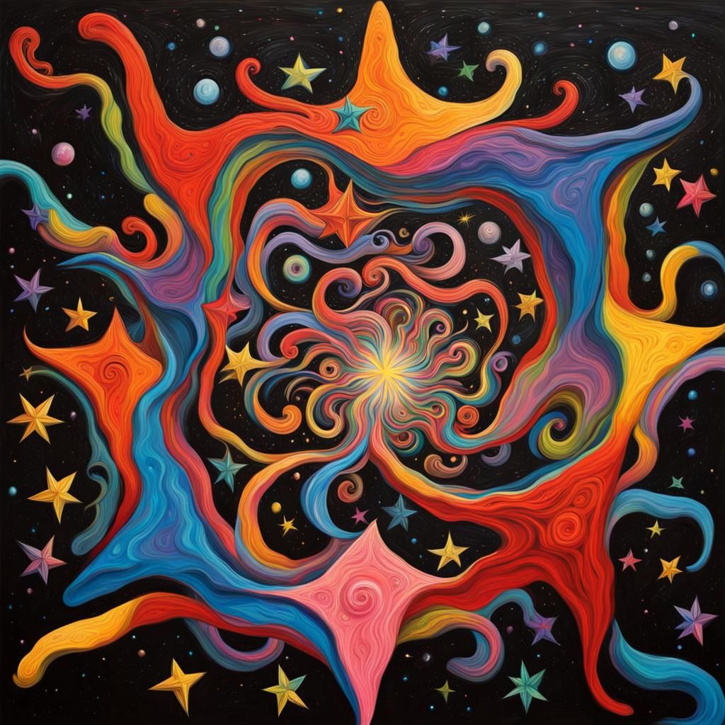 Vivid Newborn Star Surrounded by Electromagnetic Coils