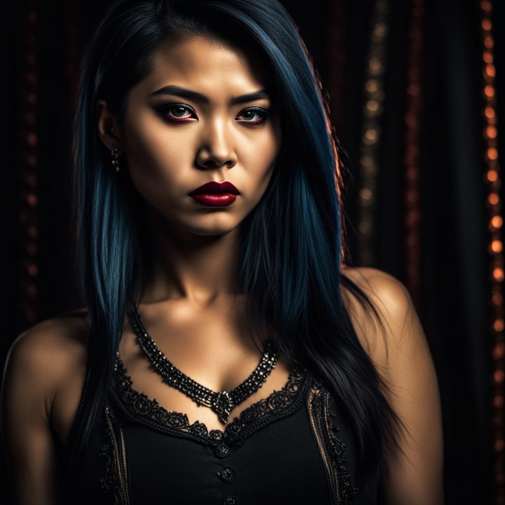 Filipino Vampire in Modern Punk Style