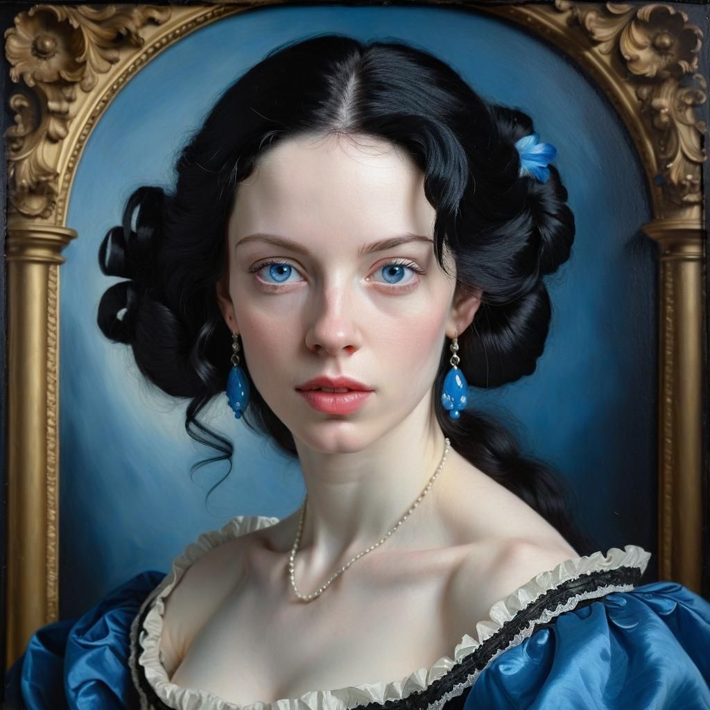 Baroque Portrait of a Beautiful Woman