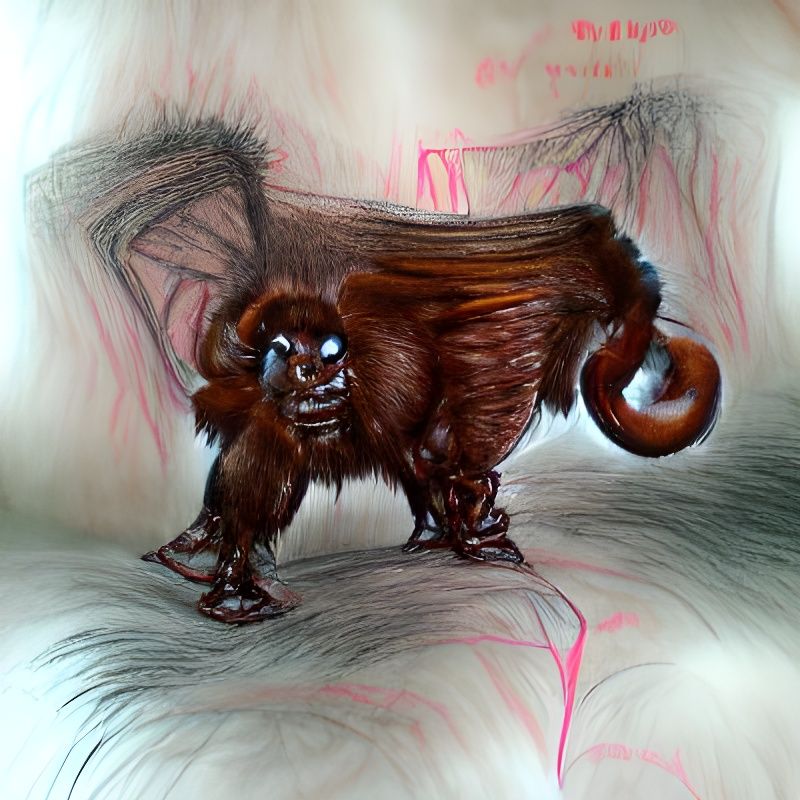 Hyperrealistic 3D Rendering of a Bugbear Monkey
