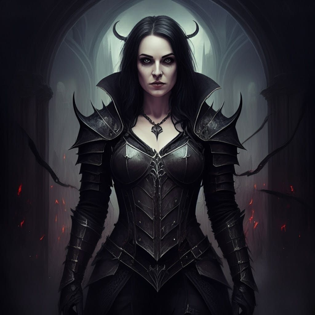 Grimdark Science Fiction Art in Dark Futuristic Style