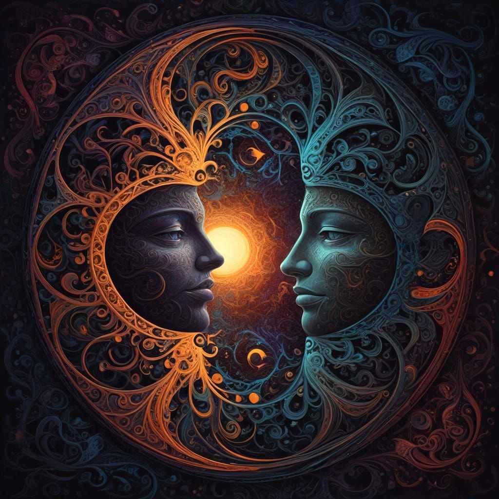 Cosmic Dance of Light and Shadow