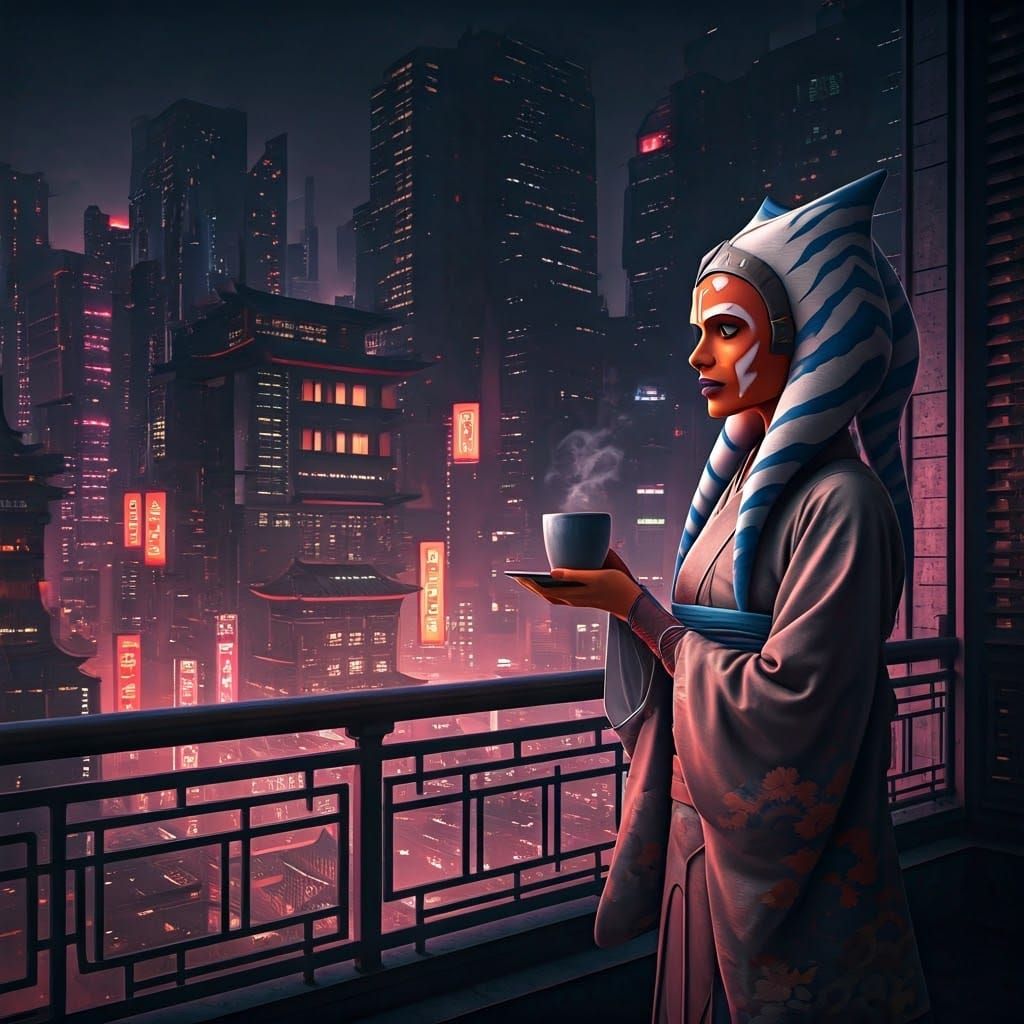 Ahsoka Tano enjoys green tea