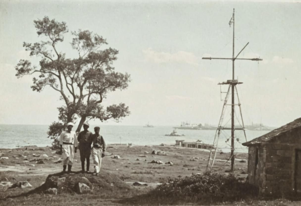 Singapore 1800s: Indian Laborers at Flagstaff Station