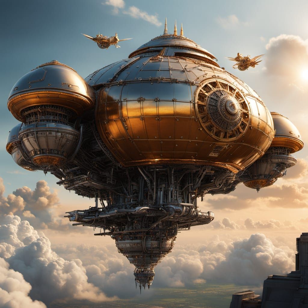 Maharshi Bharadwaja's Vimana Soars in Sci-Fi Concept Art