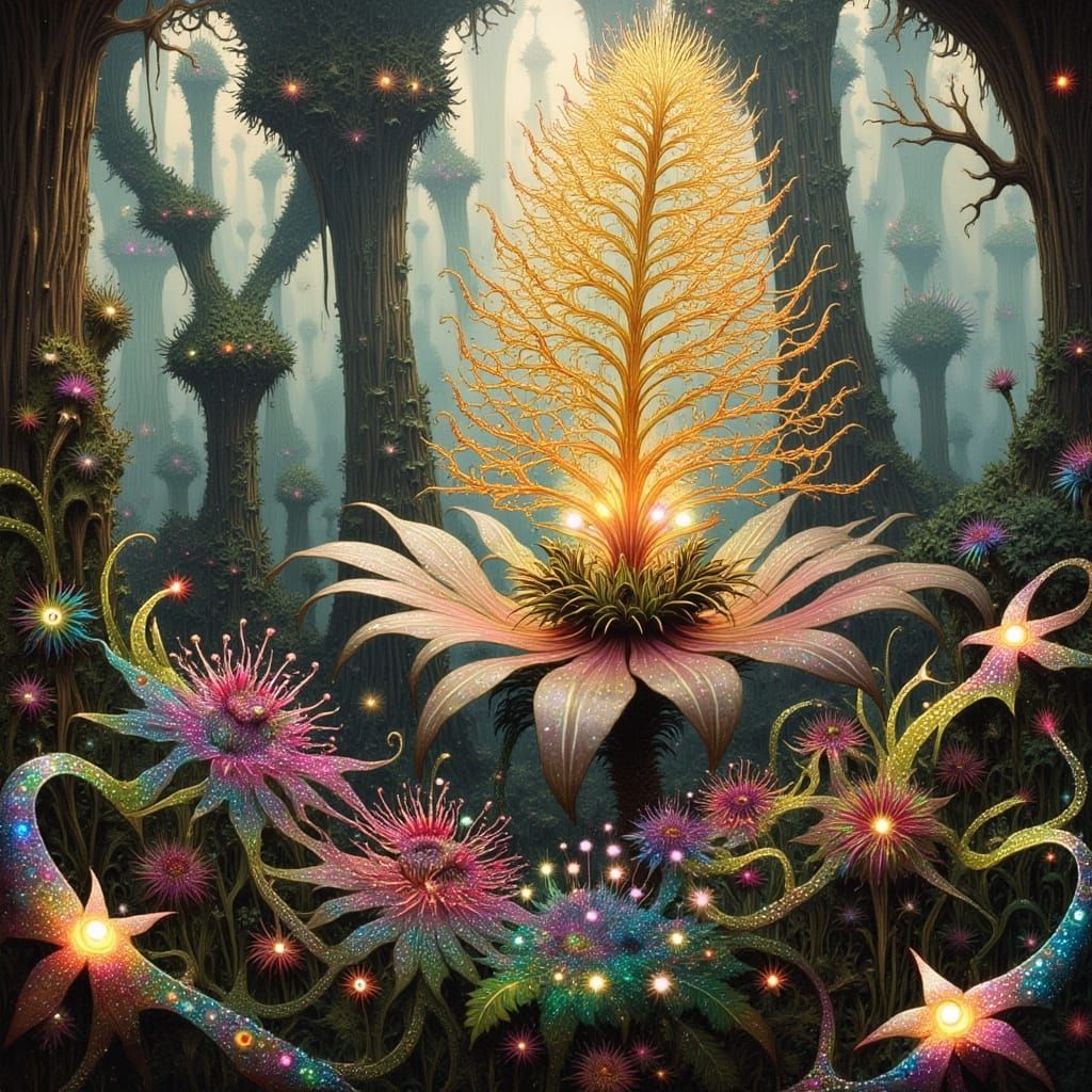 Ethereal Floating Isles in Luminous Abundance