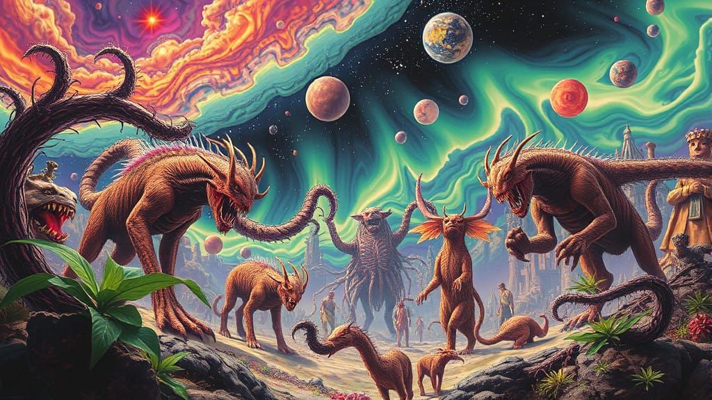 Surreal Visions of LSD Aftermath in Vibrant, Distorted Color...