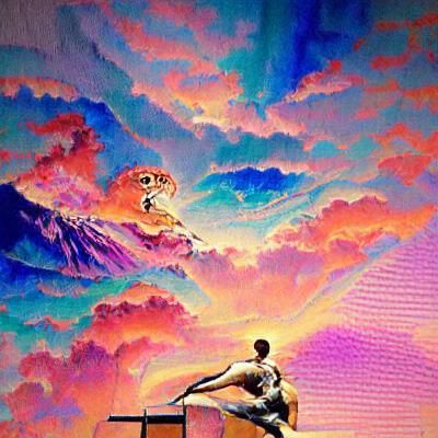 Abstract AI Image Generated From Blank Prompt