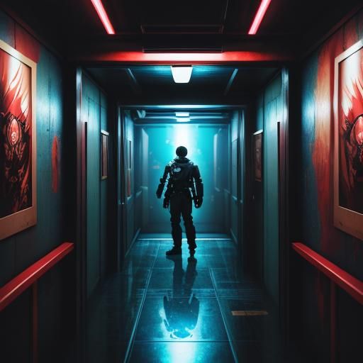 Intergalactic Outlaw Wanted Poster in Anime Style