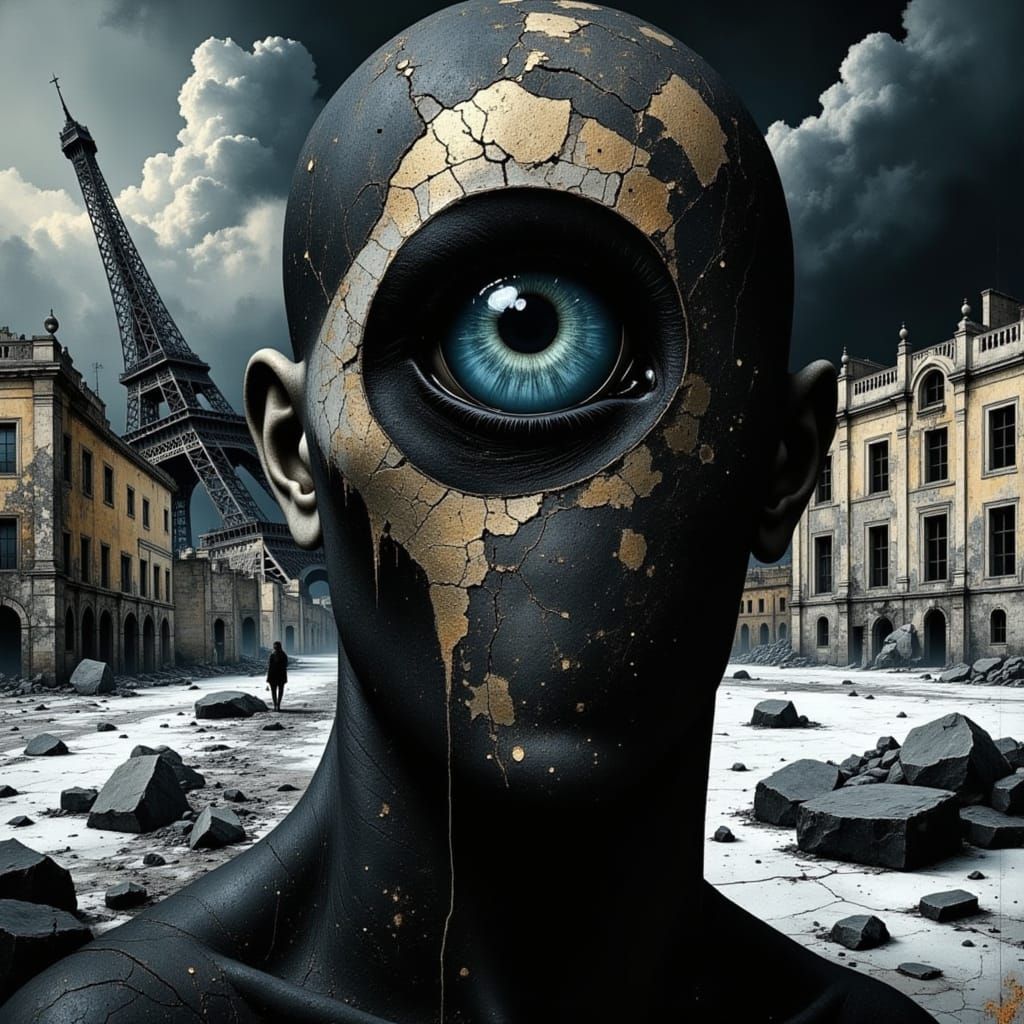 One-Eyed Monster in Destroyed Paris