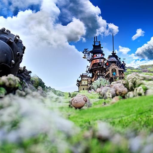 Howl's Moving Castle in Space: Unreal Engine